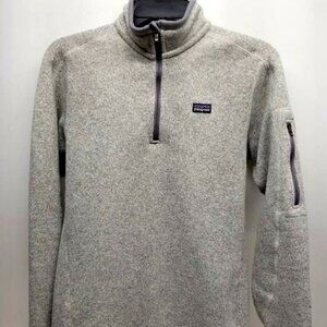 Patagonia Women's Better Sweater 1/4-Zip Fleece Grey Size M